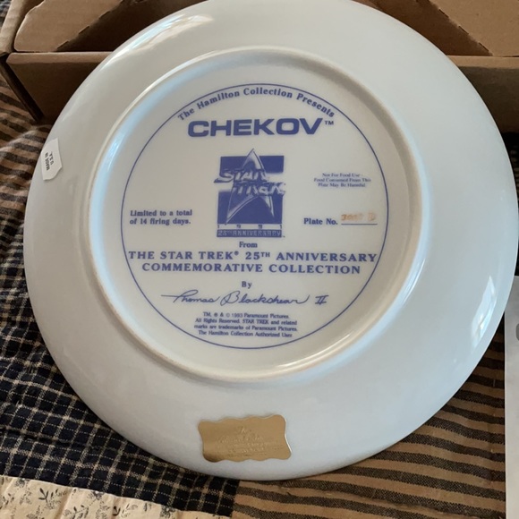 Star Trek 25th Anniversary Commemorative Plate - Picture 4 of 5